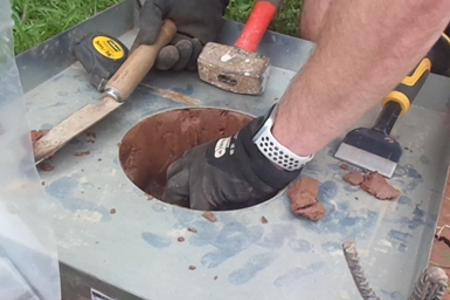 Machine Sieving Soil