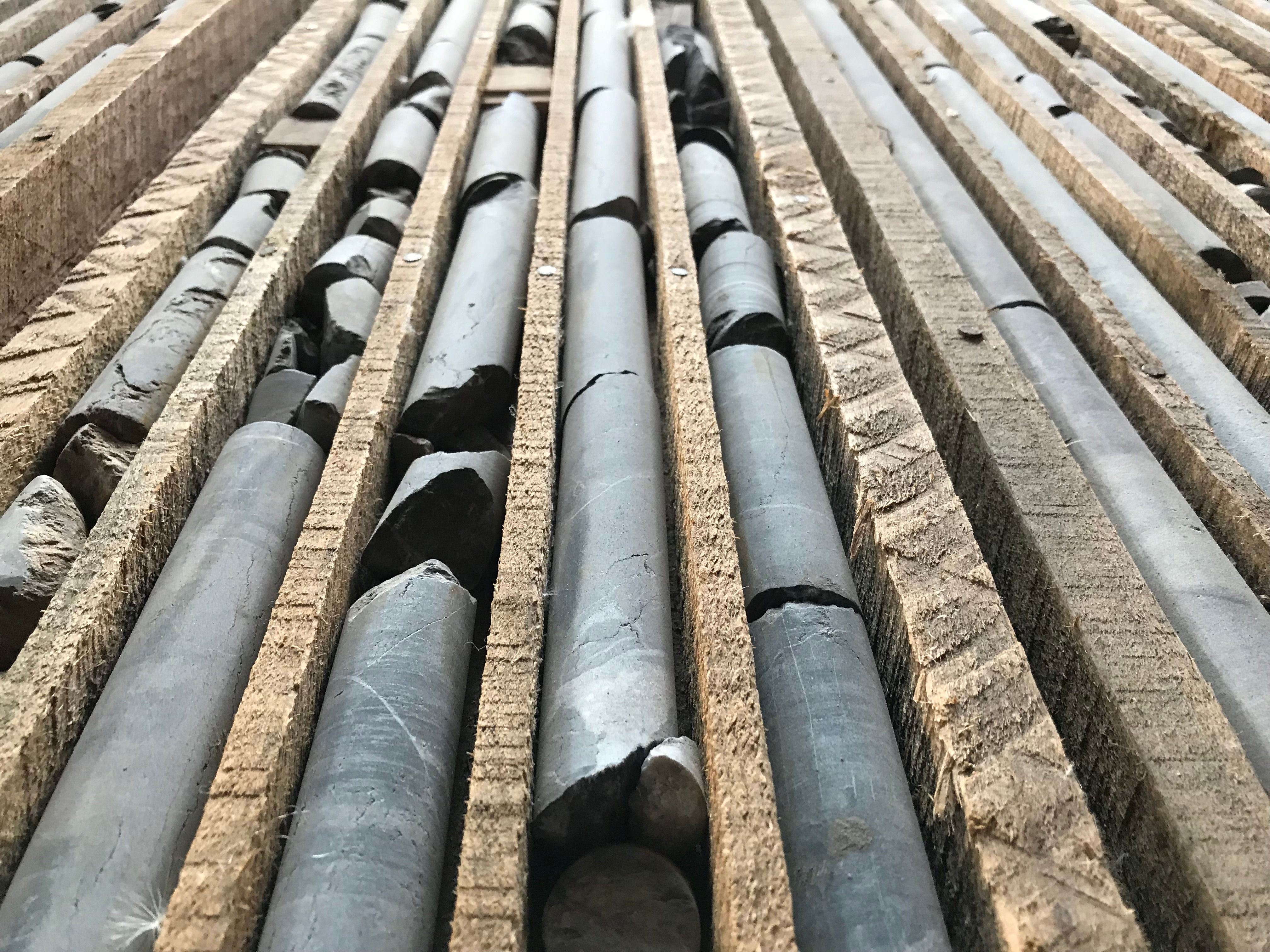 A collection of our stored concrete samples