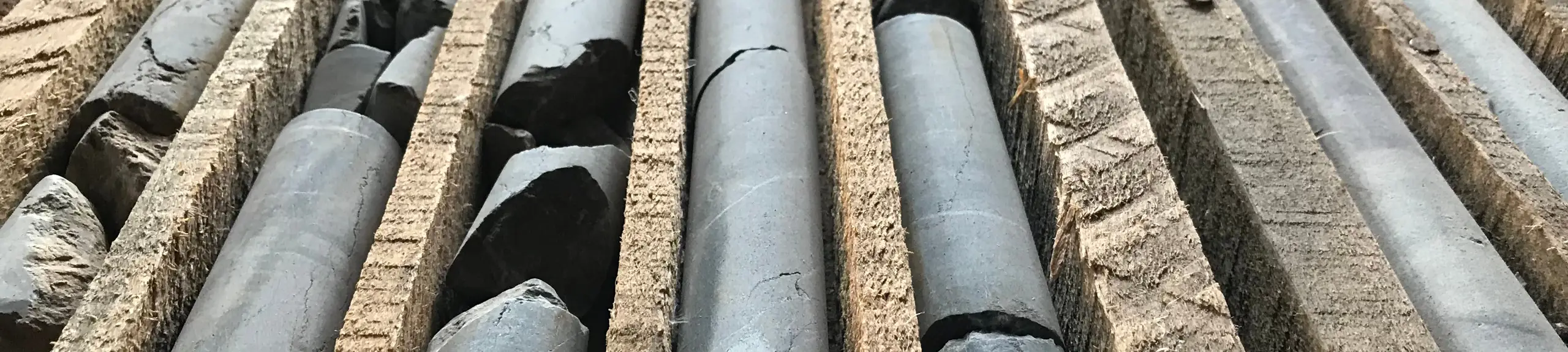 A collection of our stored concrete samples